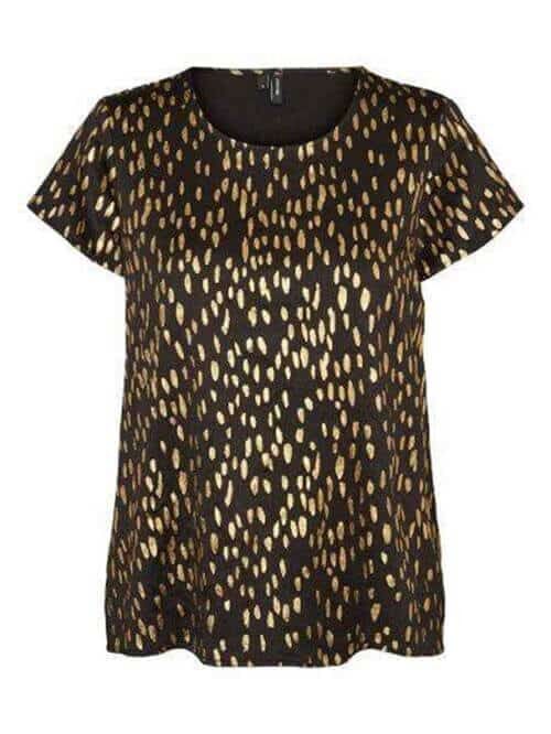 Gamma Dots Top – Black/Gold