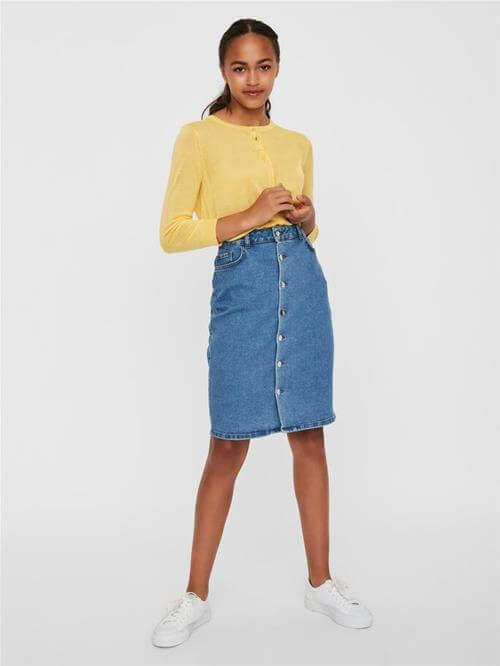 Pencil Skirt – Light Blue Denim