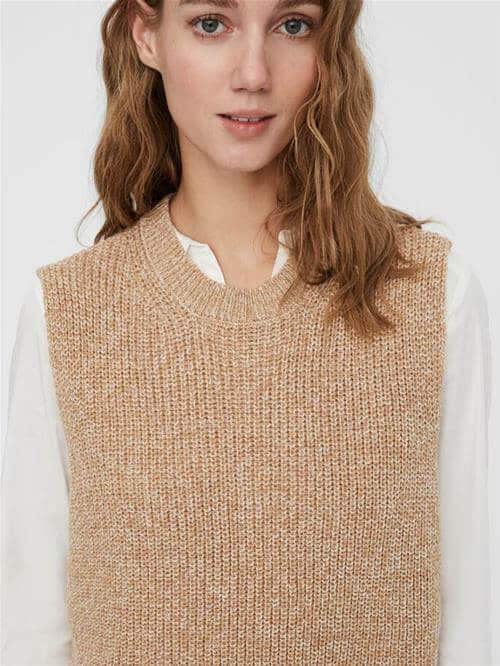 Lea Knitted Vest – Birch