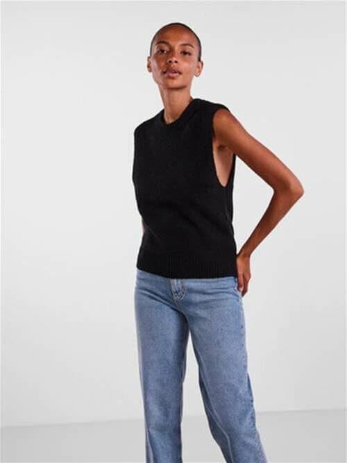 Ellen Knit Vest in Black