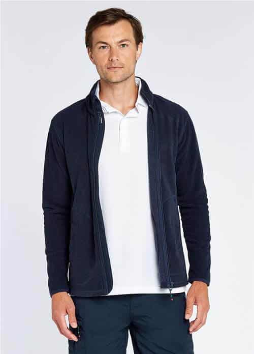 Mustique Full Zip Fleece in Navy