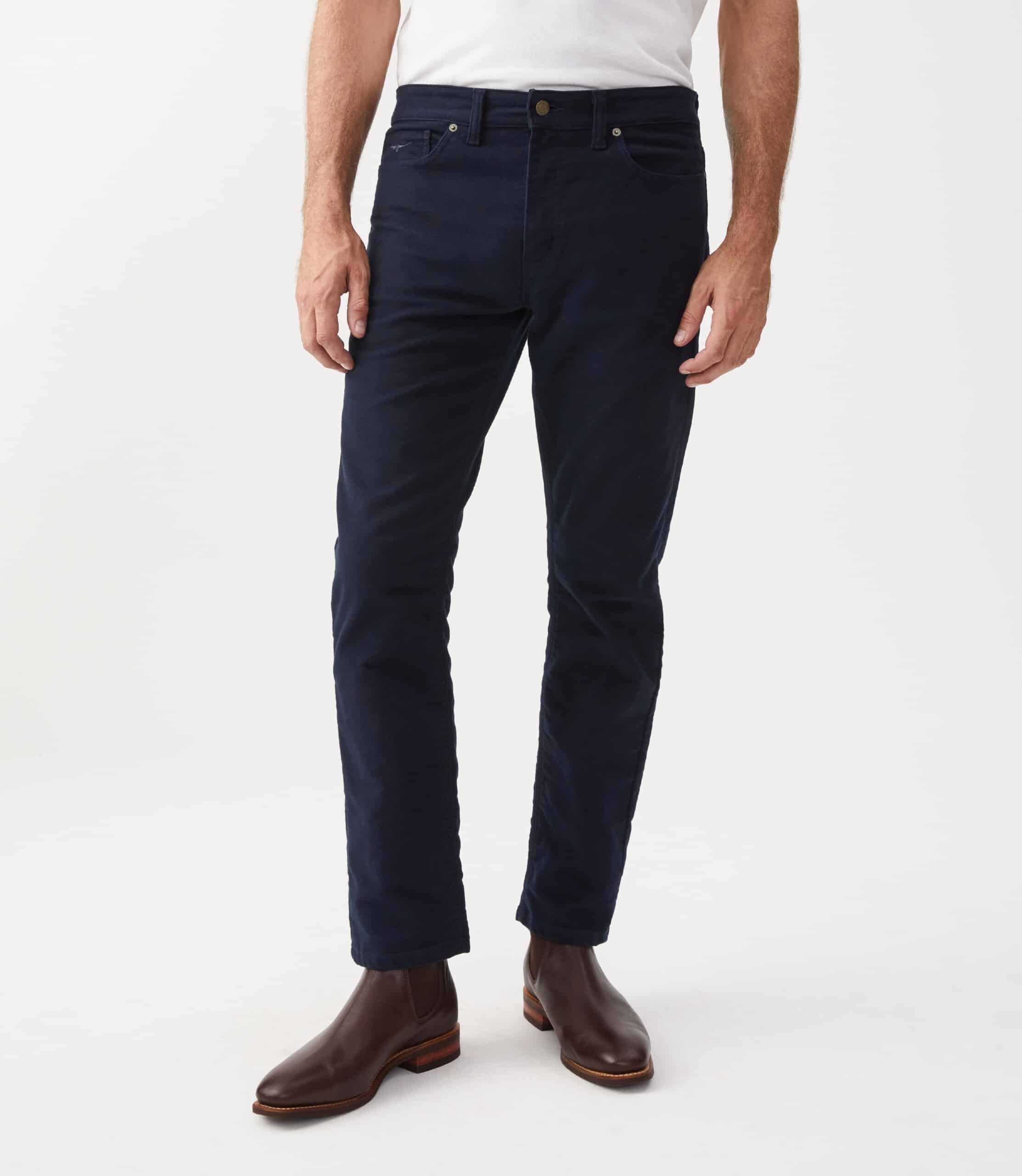 Ramco Moleskin Trousers in Navy