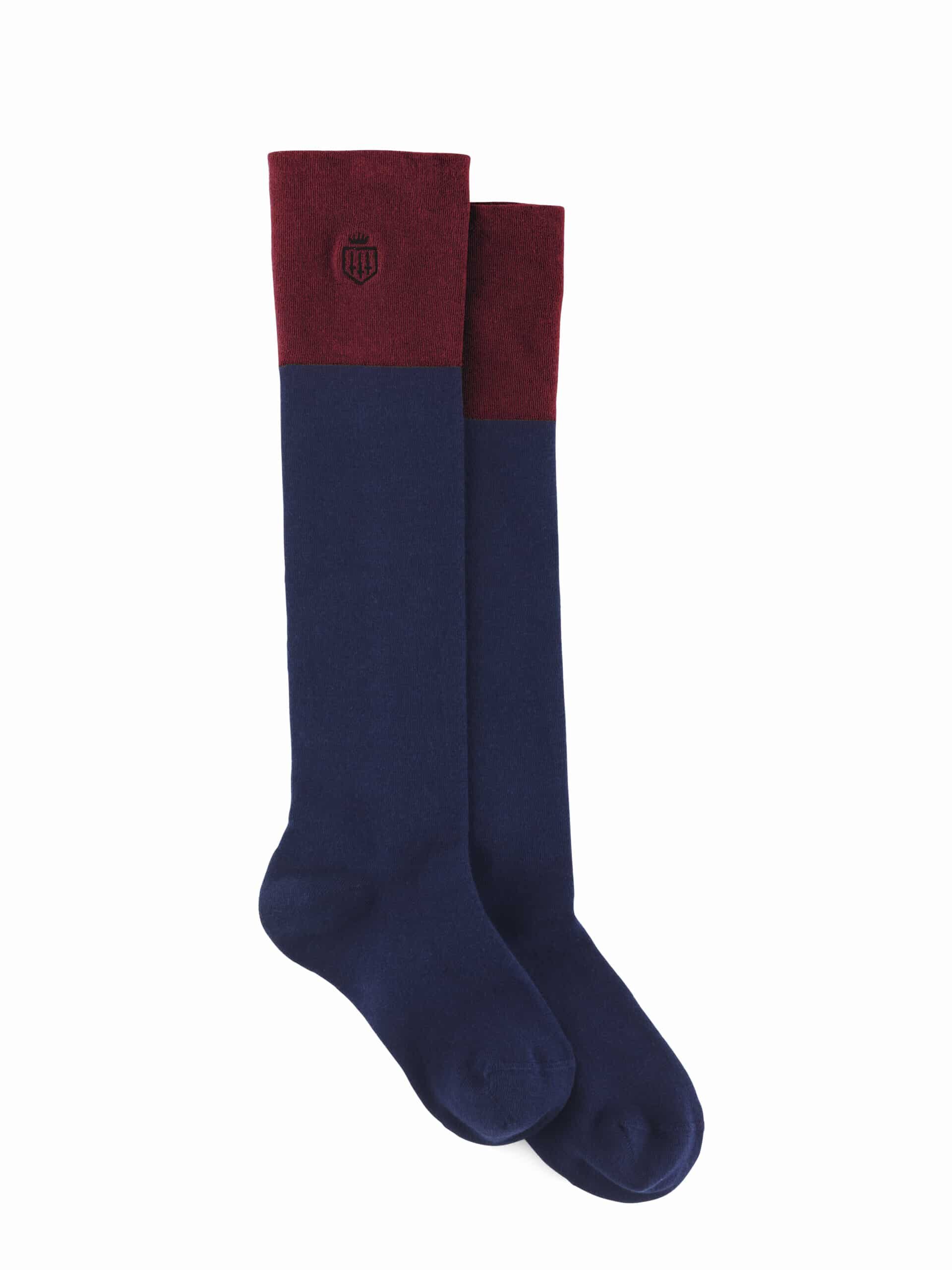 Signature Knee High Socks in Burgundy