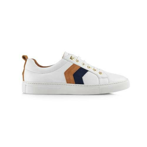 The Alexandra Trainer in navy/ tan