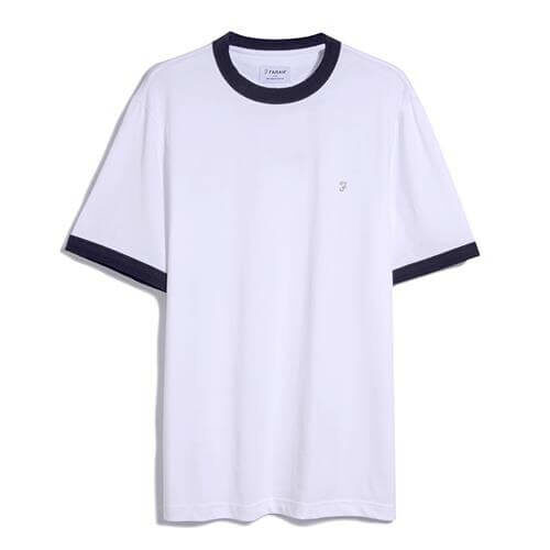 Norman Ringer Tee – White