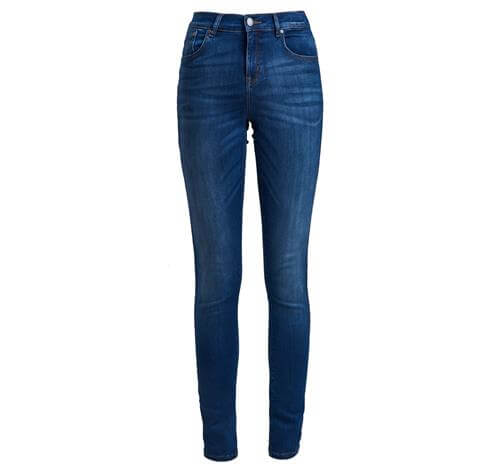 Essential Slim Jean Worn Blue Out and About