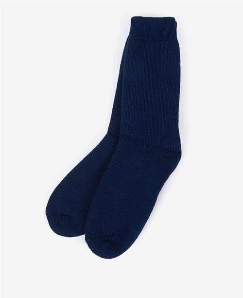 Wellington calf sock in navy