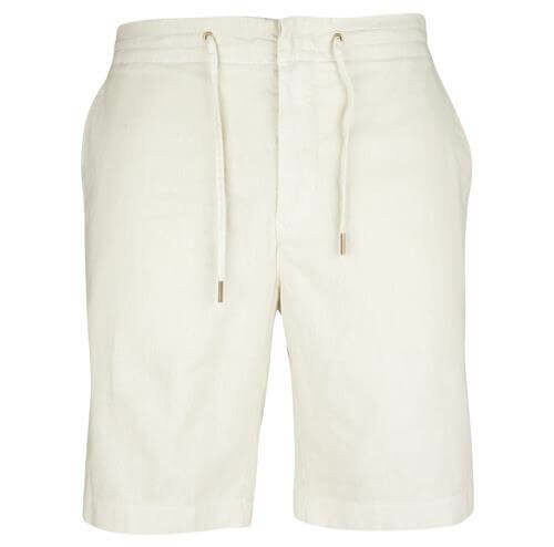 Linen Cotton Mix Shorts in Stone