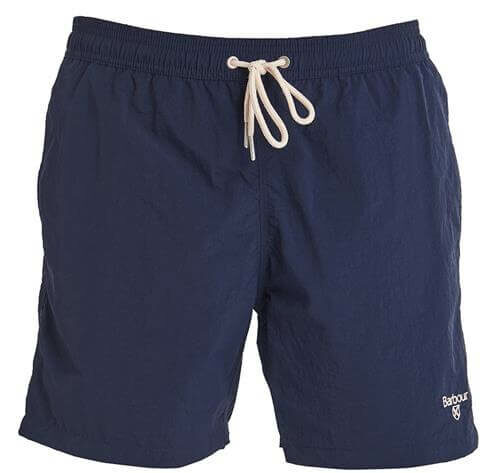 Mens Essential Logo Swim Shorts – Navy