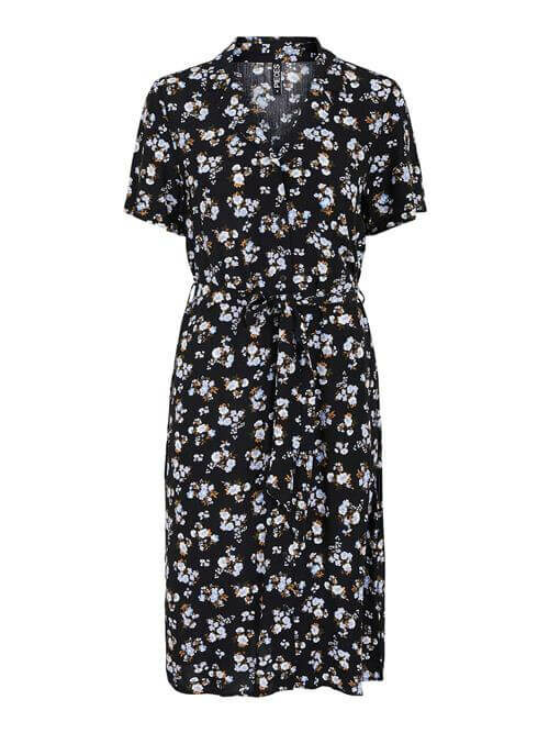 Olivia Dress in black floral