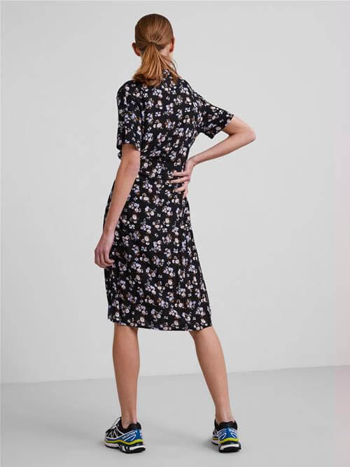 Olivia Dress in black floral - Out and About