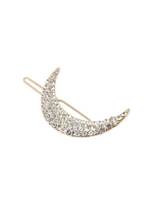 Kono Moon Hairclip in Gold