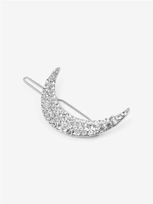 Kono moon hairclip in silver