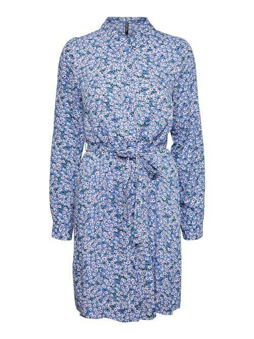 Nya Shirt Dress Sky Floral