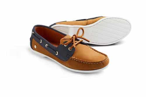 Salcombe Deck Shoe in Tan /Navy