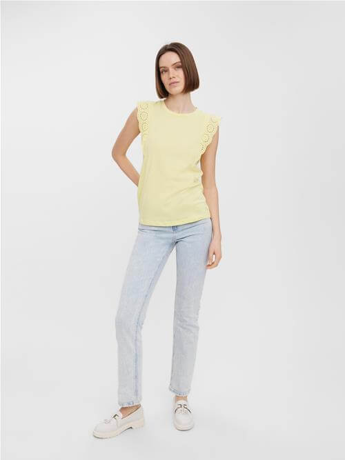 Holly Top – Lemon Yellow