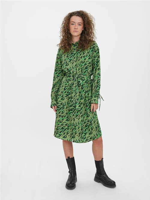 Freja Shirt Dress – Green