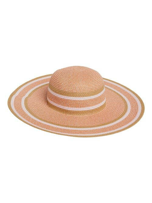 Leomi Summer Hat – Pink stripe