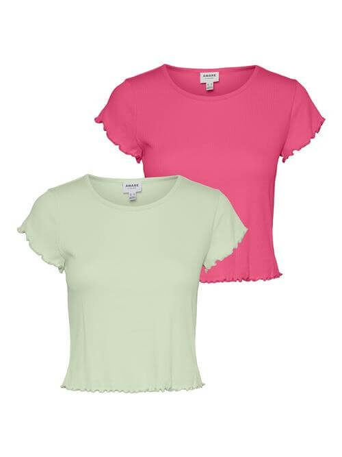 Tulia Top 2pack – Hot Pink & Meadow Mist