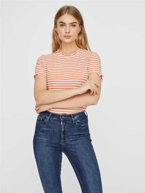 KIRI STRIPED TOP – ORANGE