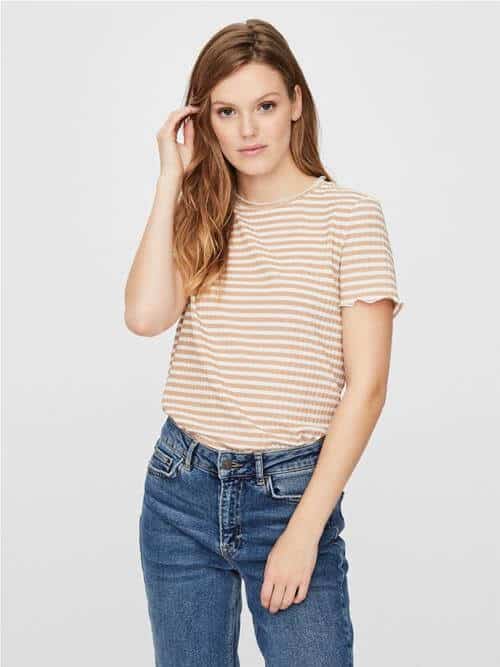 Kiri striped top – Birch