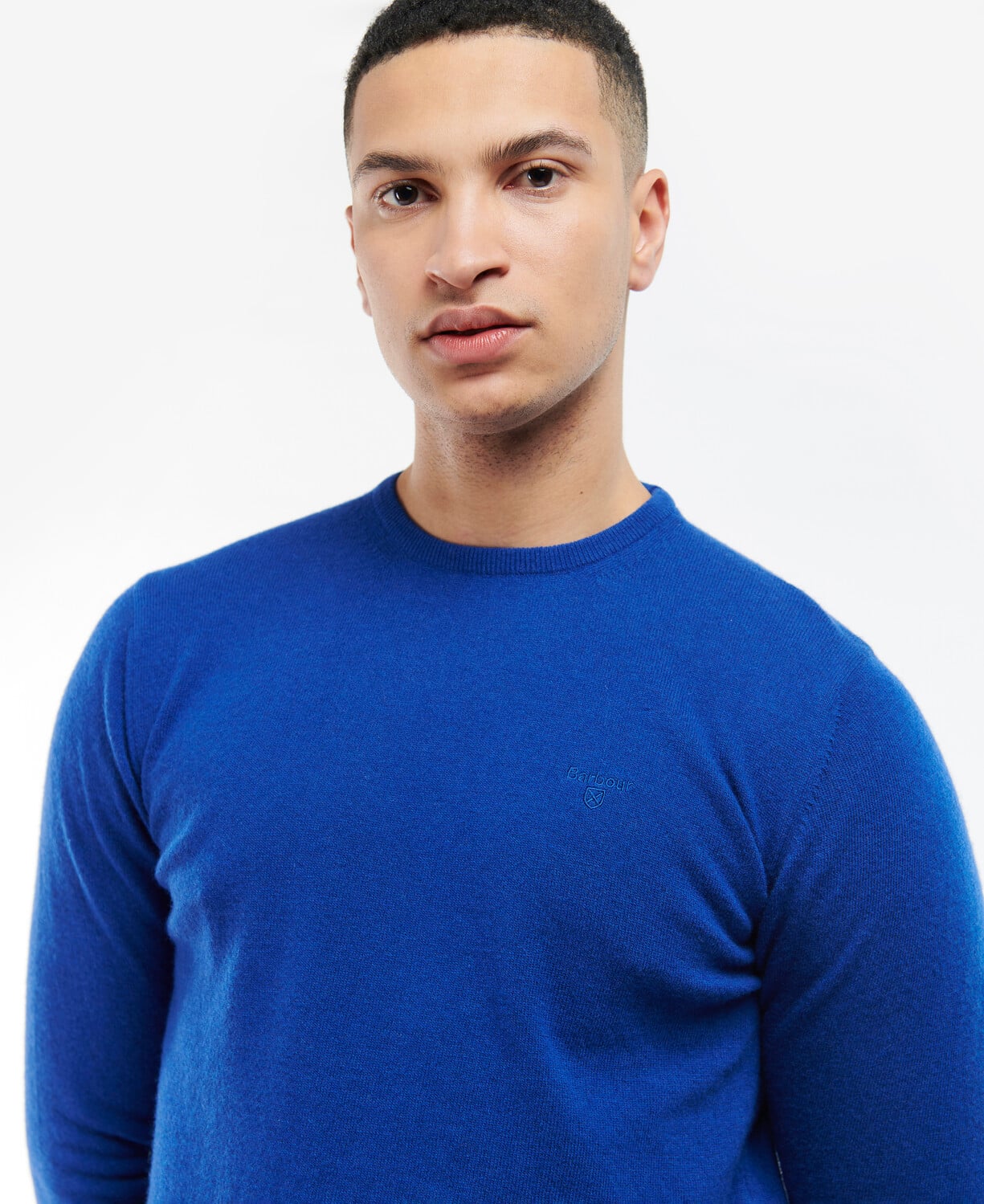 Essential Lambswool Crew Neck Sweatshirt Bright Blue