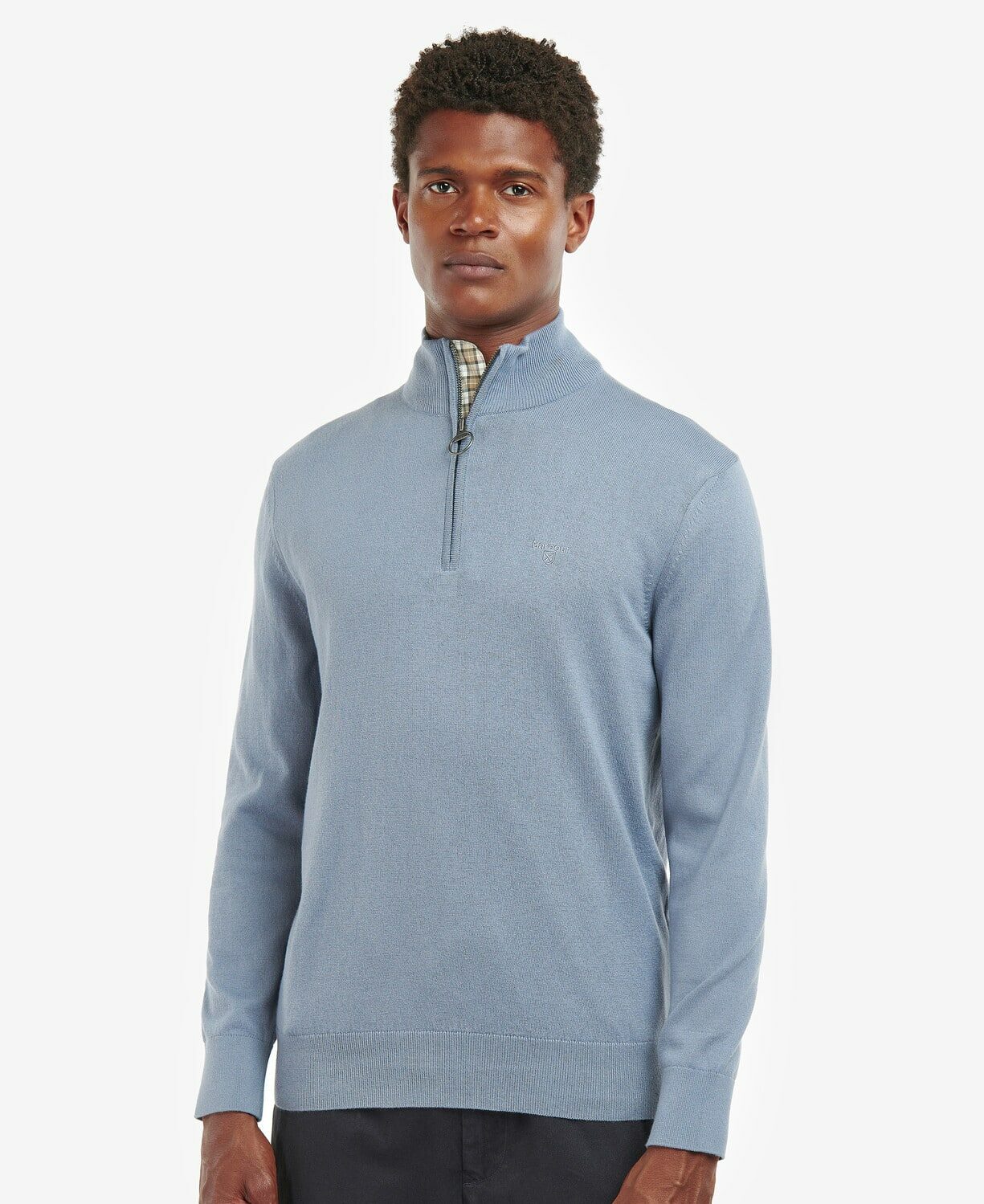 Taines Half Zip – Washed Blue