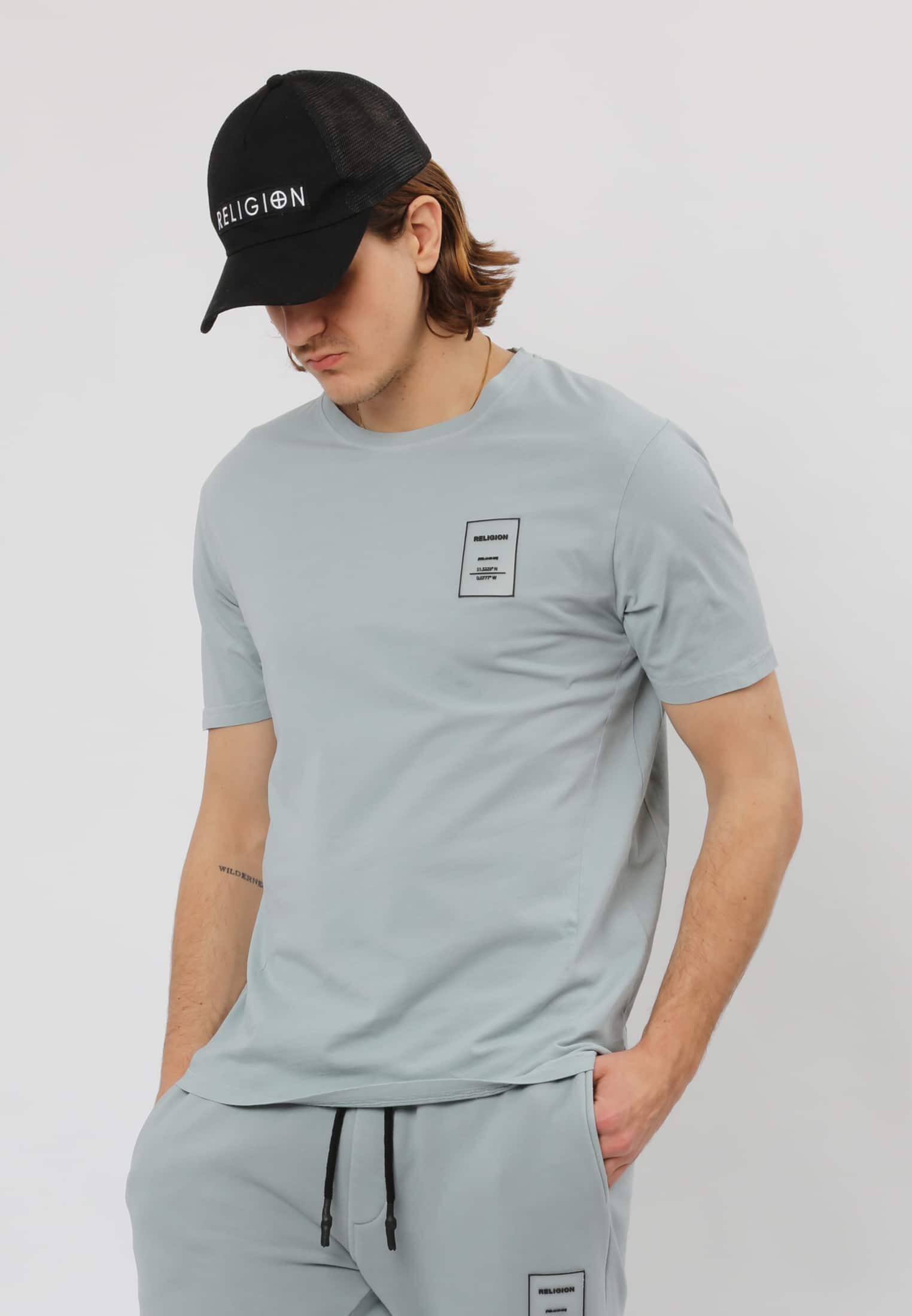 TAG T-SHIRT -WASHED HIGH RISE GREY