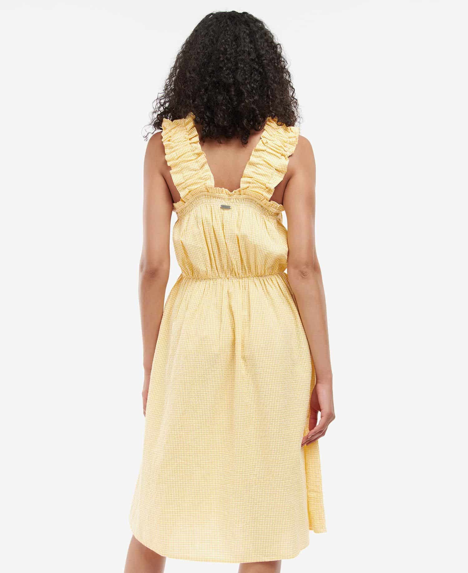 Abbey Dress – Sunrise Yellow Check