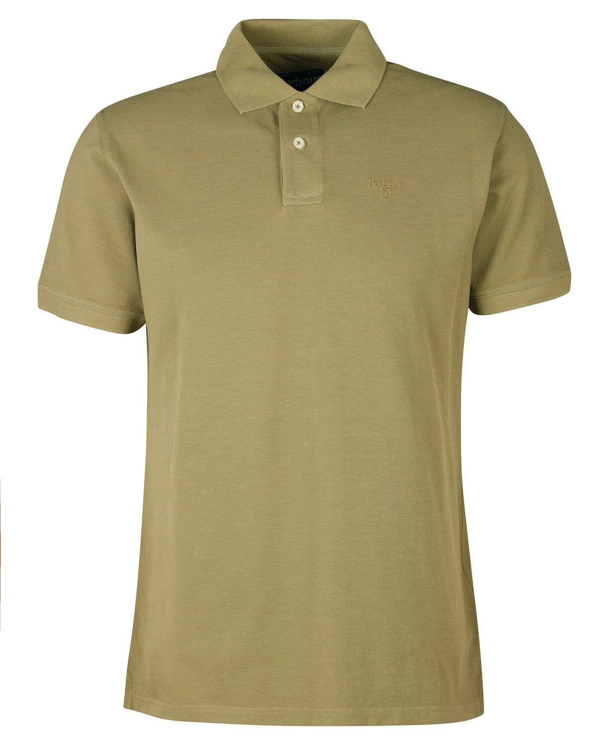 Washed Sports Polo Shirt – Bleached Olive