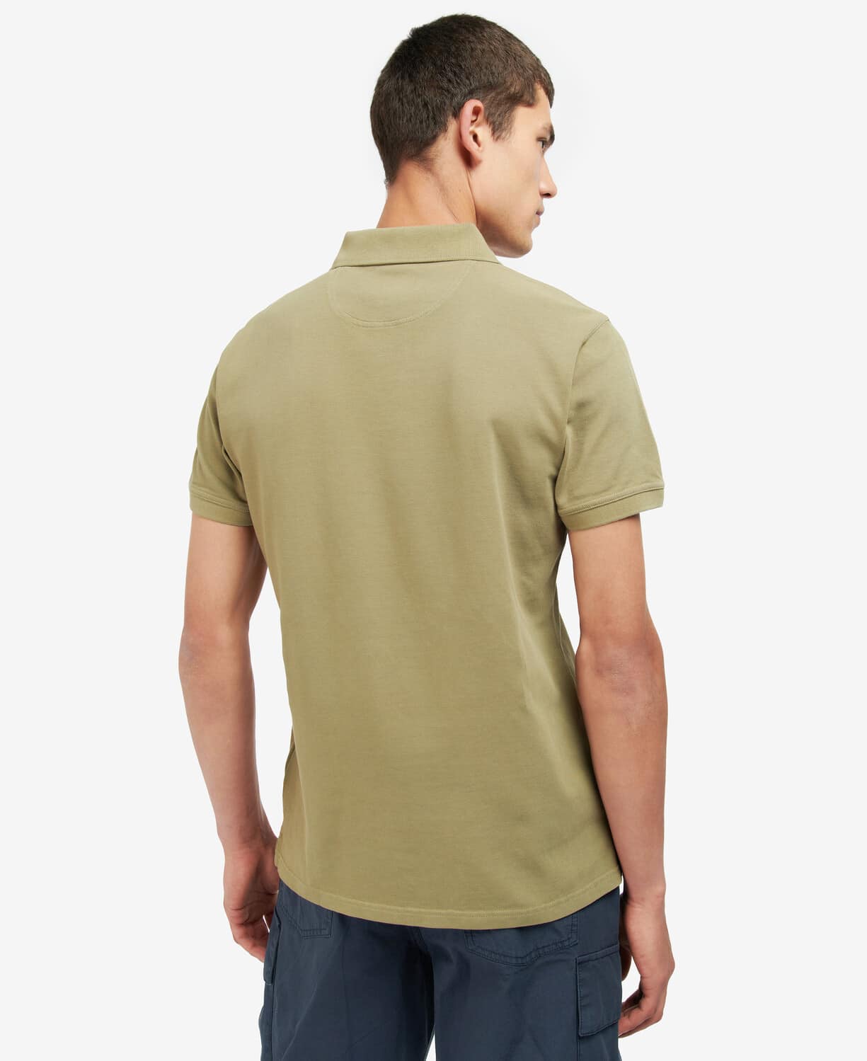 Washed Sports Polo Shirt - Bleached Olive - Out and About