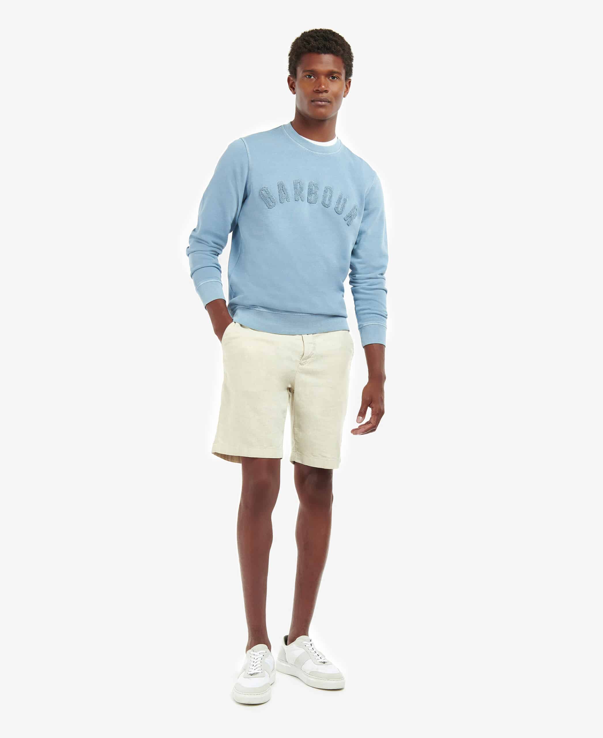 Prep Logo Crew Neck Powder Blue