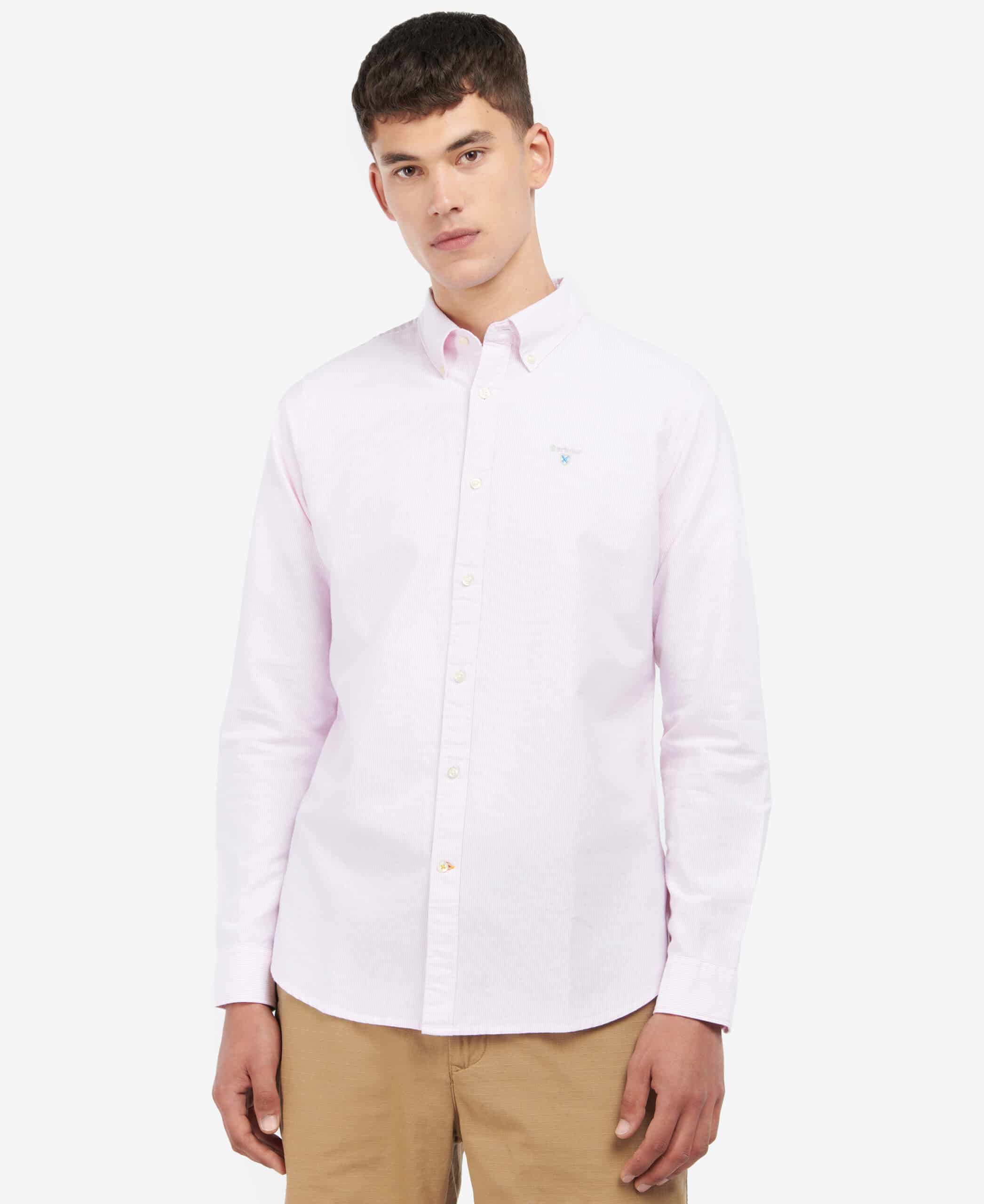 Striped Oxford Shirt Pink