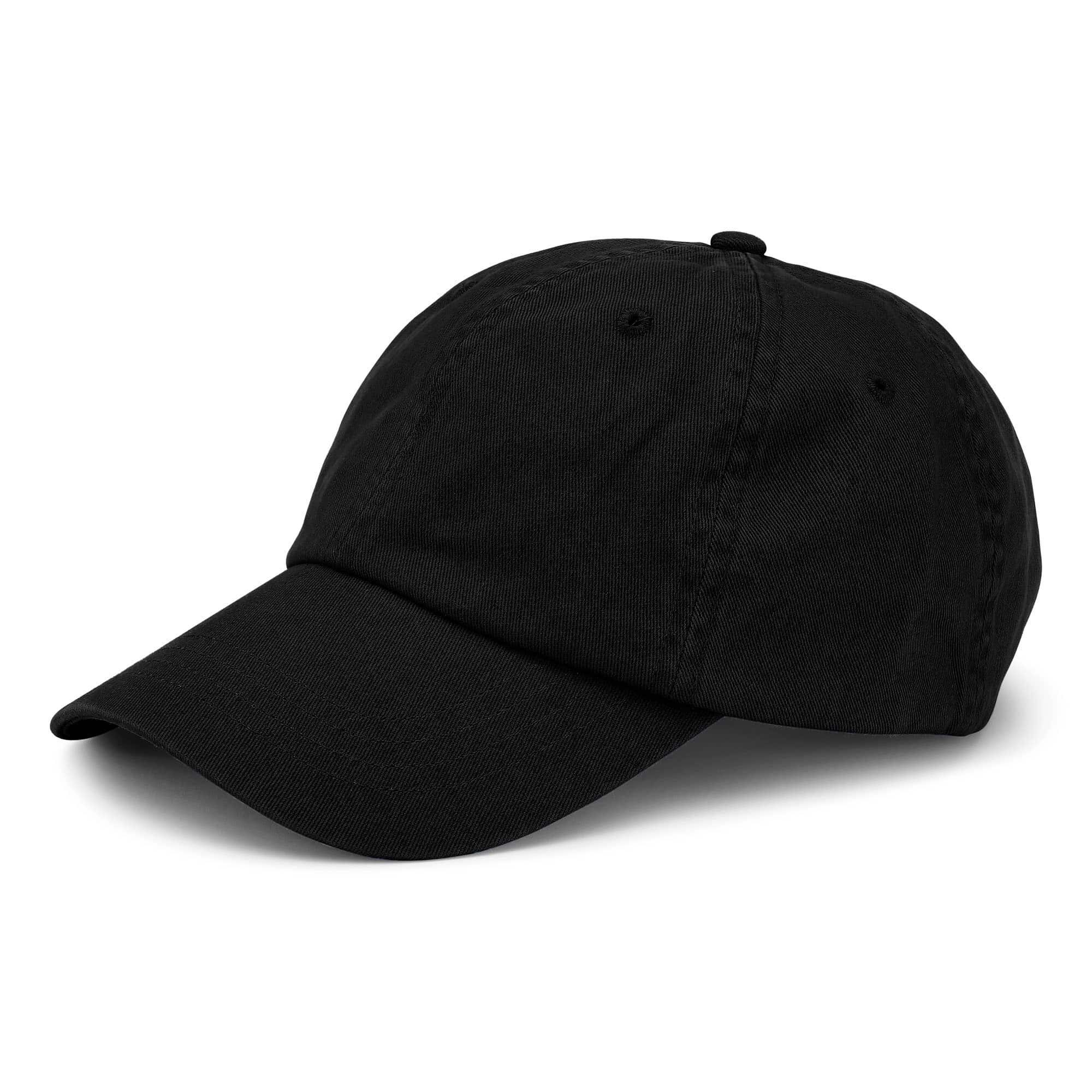 Cotton Cap – Deep Black