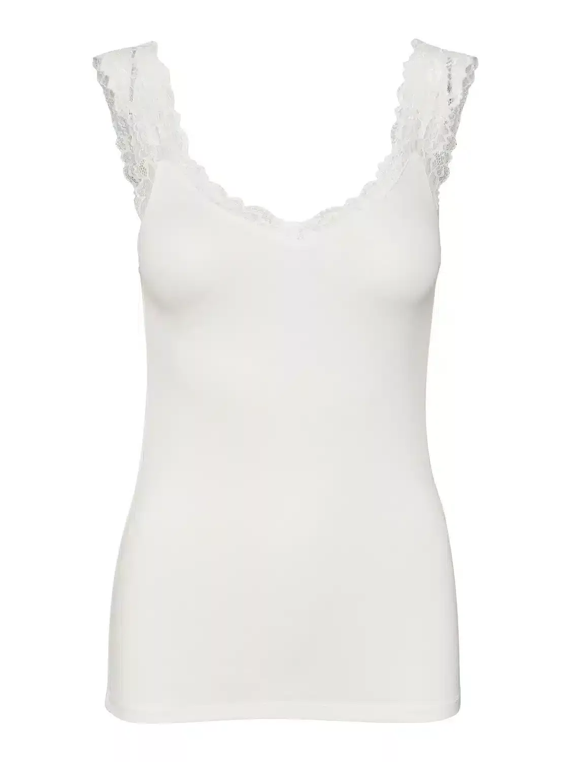 Rosa Vest Top – White Lace