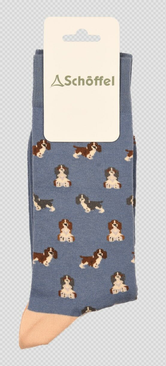 Spaniel Socks – Blue