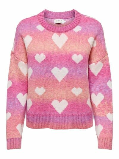 LAIDA HEART JUMPER – PINK