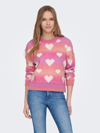 LAIDA HEART JUMPER – PINK