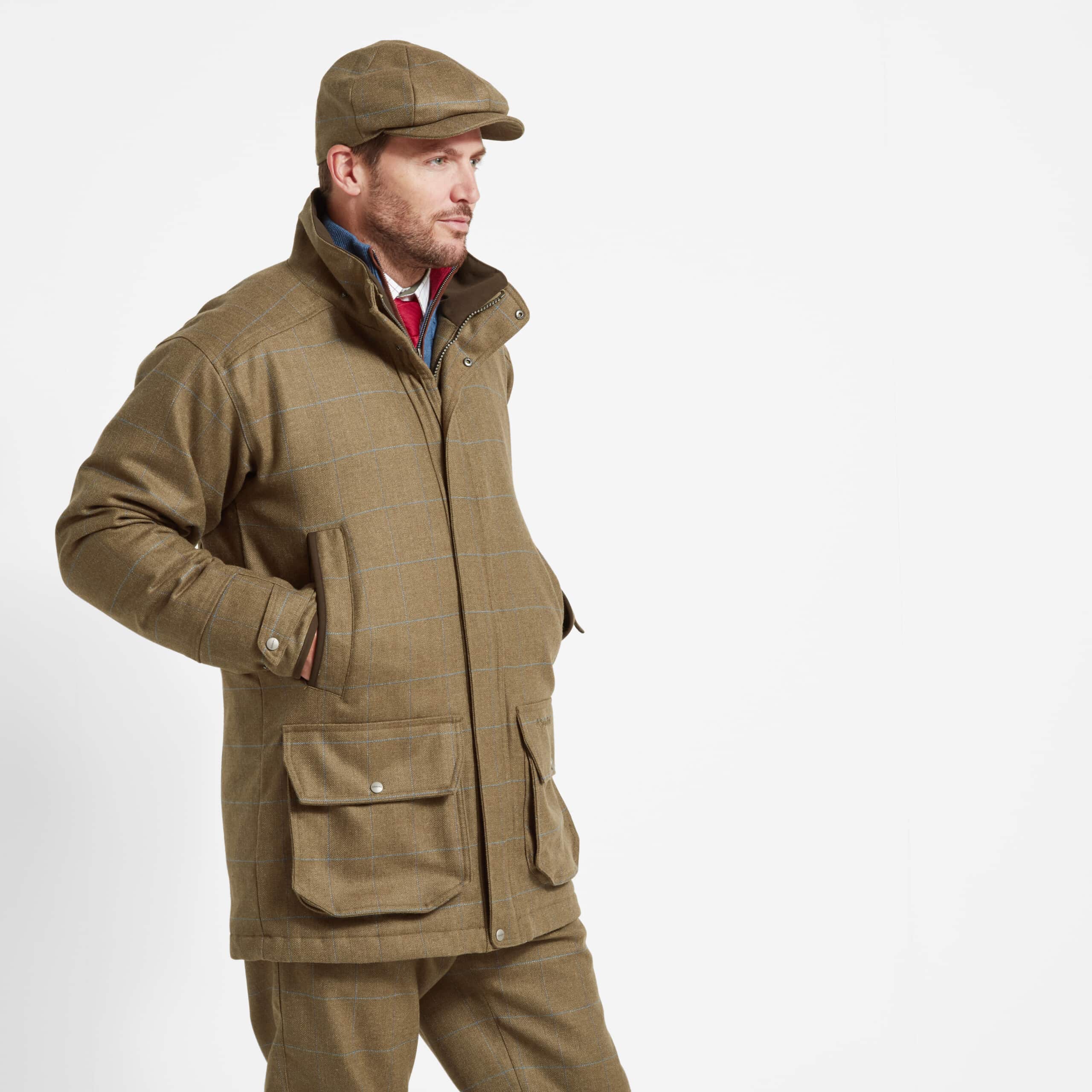 Ptarmigan Tweed Classic Coat - Corry Tweed - Out and About