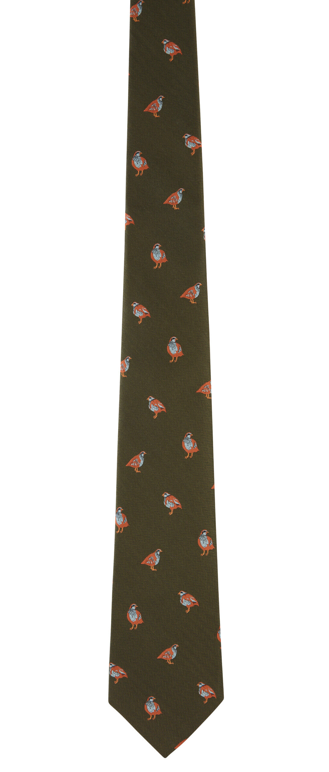 Ashford Silk Tie – Forest French Partridge