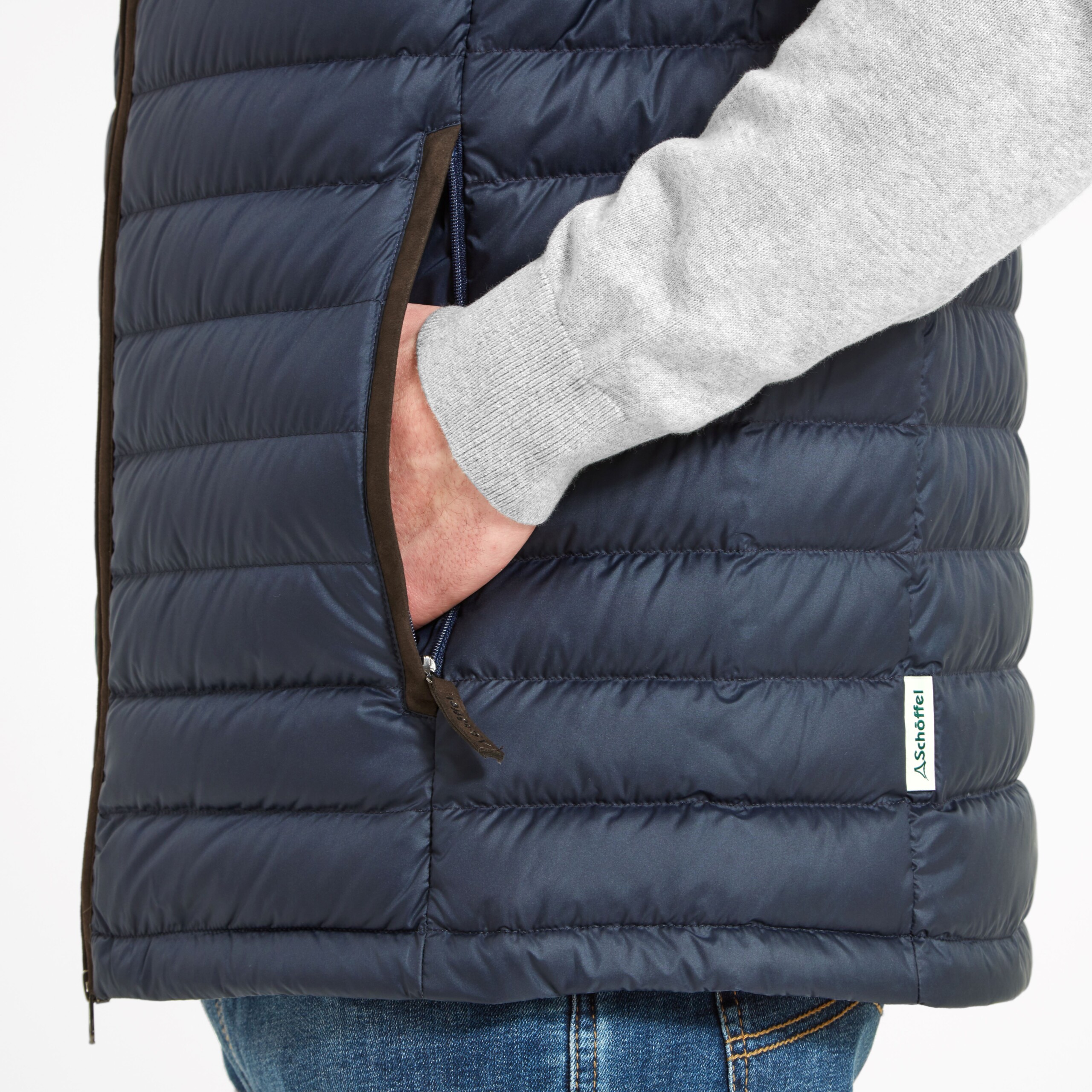 Bowden Down Gilet – True Navy