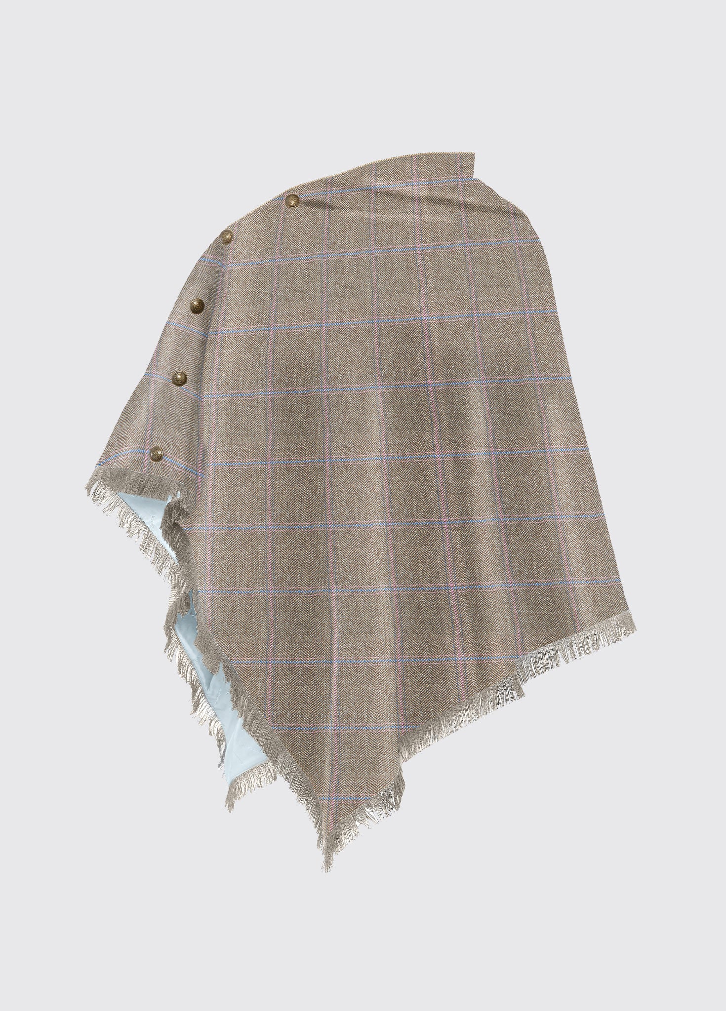 Hazelwood Tweed Poncho – Woodrose