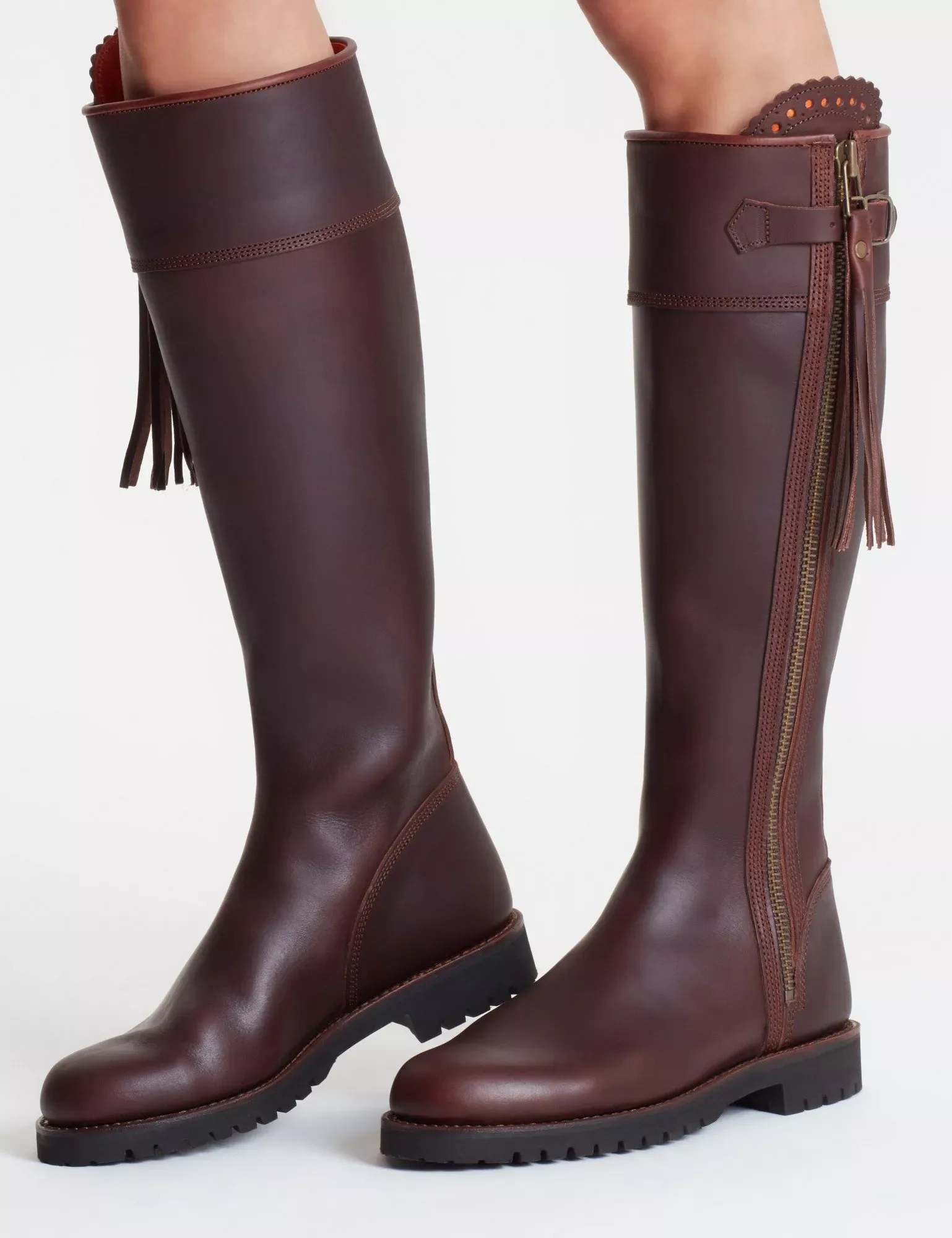 Long Tassel Boot – Conker +3cm