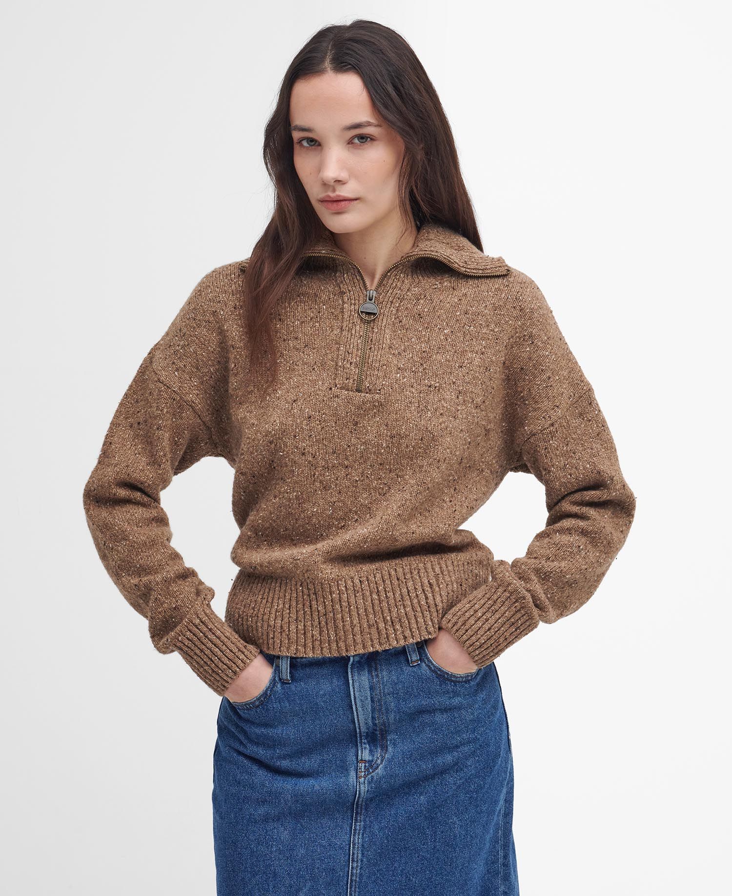 Lavensdale Half-Zip Jumper – Honey