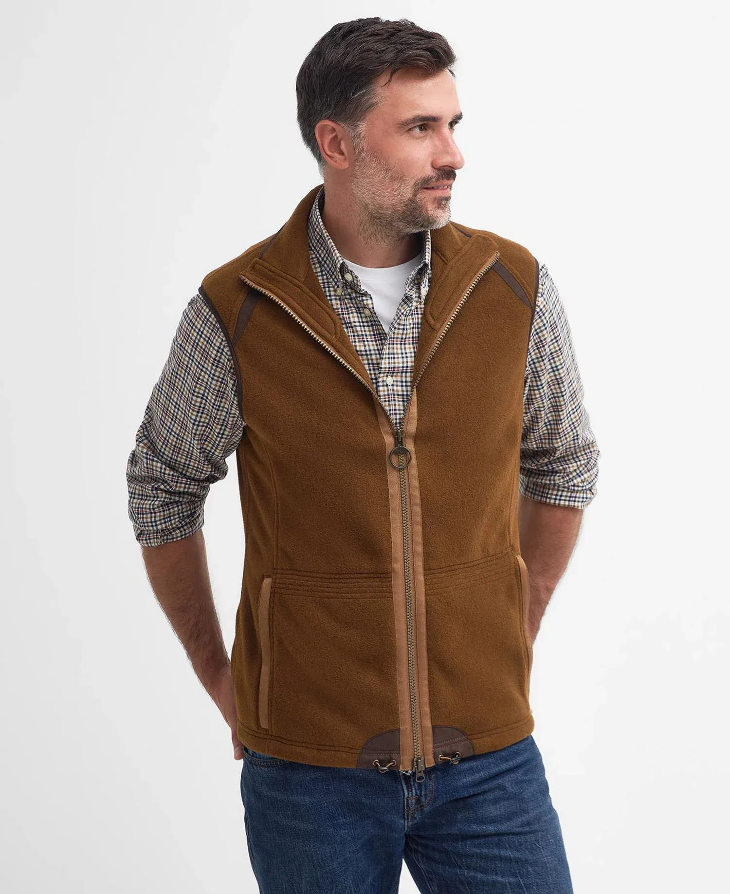 Langdale Fleece Gilet – Rust