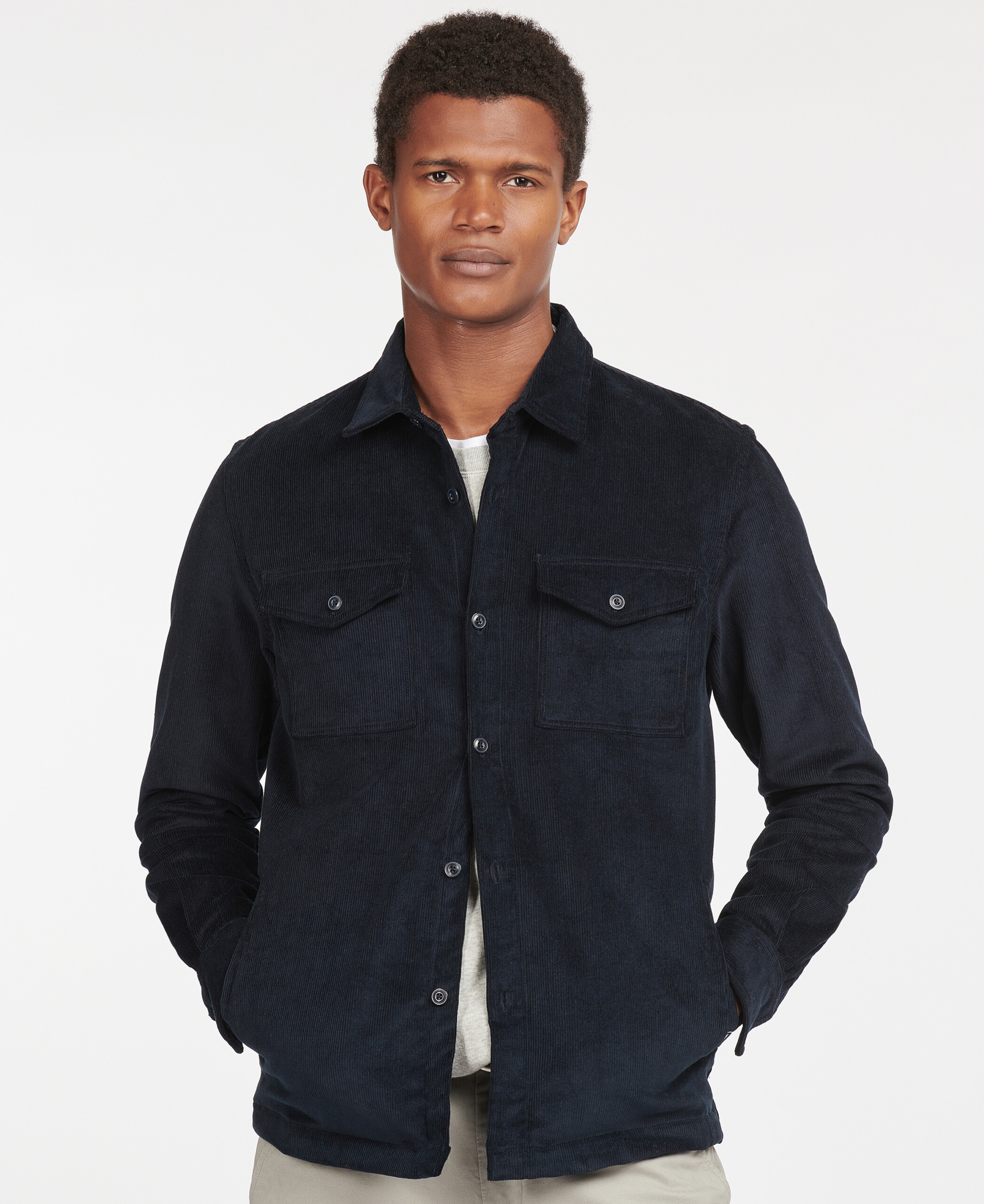 Cord Overshirt – Navy