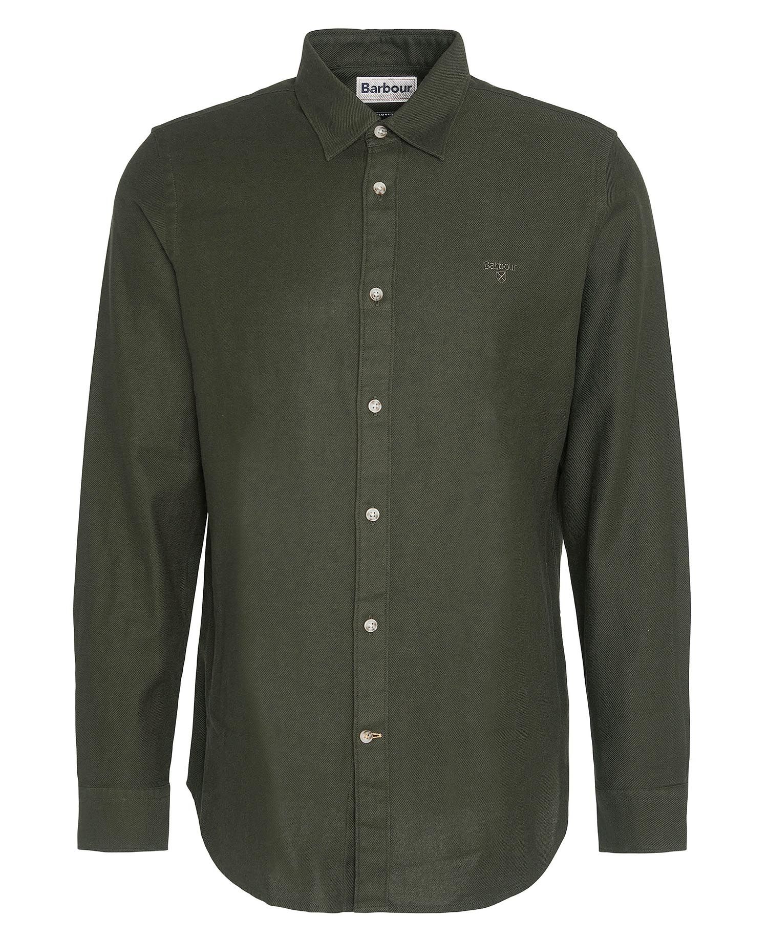 Twillbridge Tailored Long-Sleeved Shirt – Forest