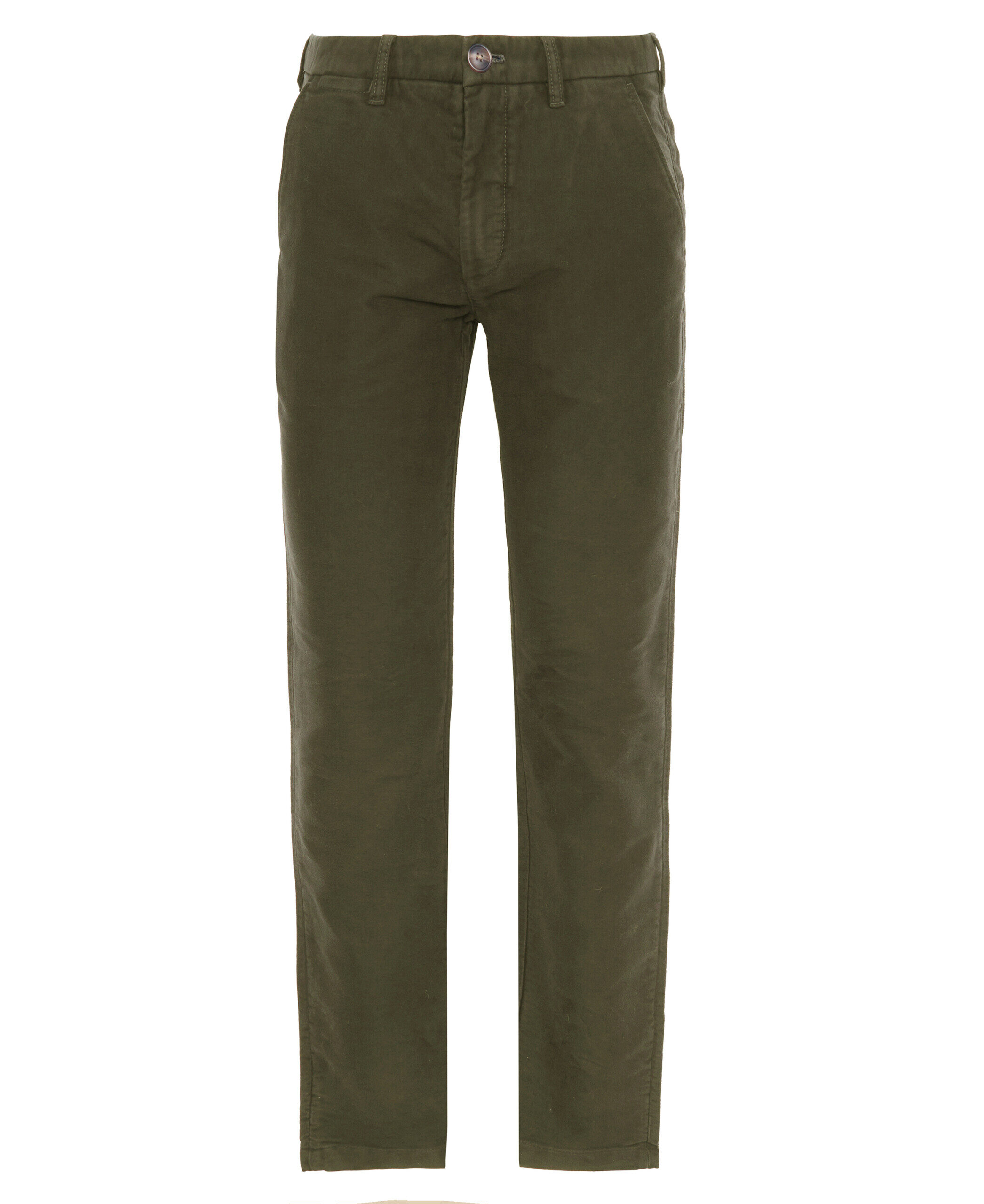 Moleskin Tailored Trousers – Olive