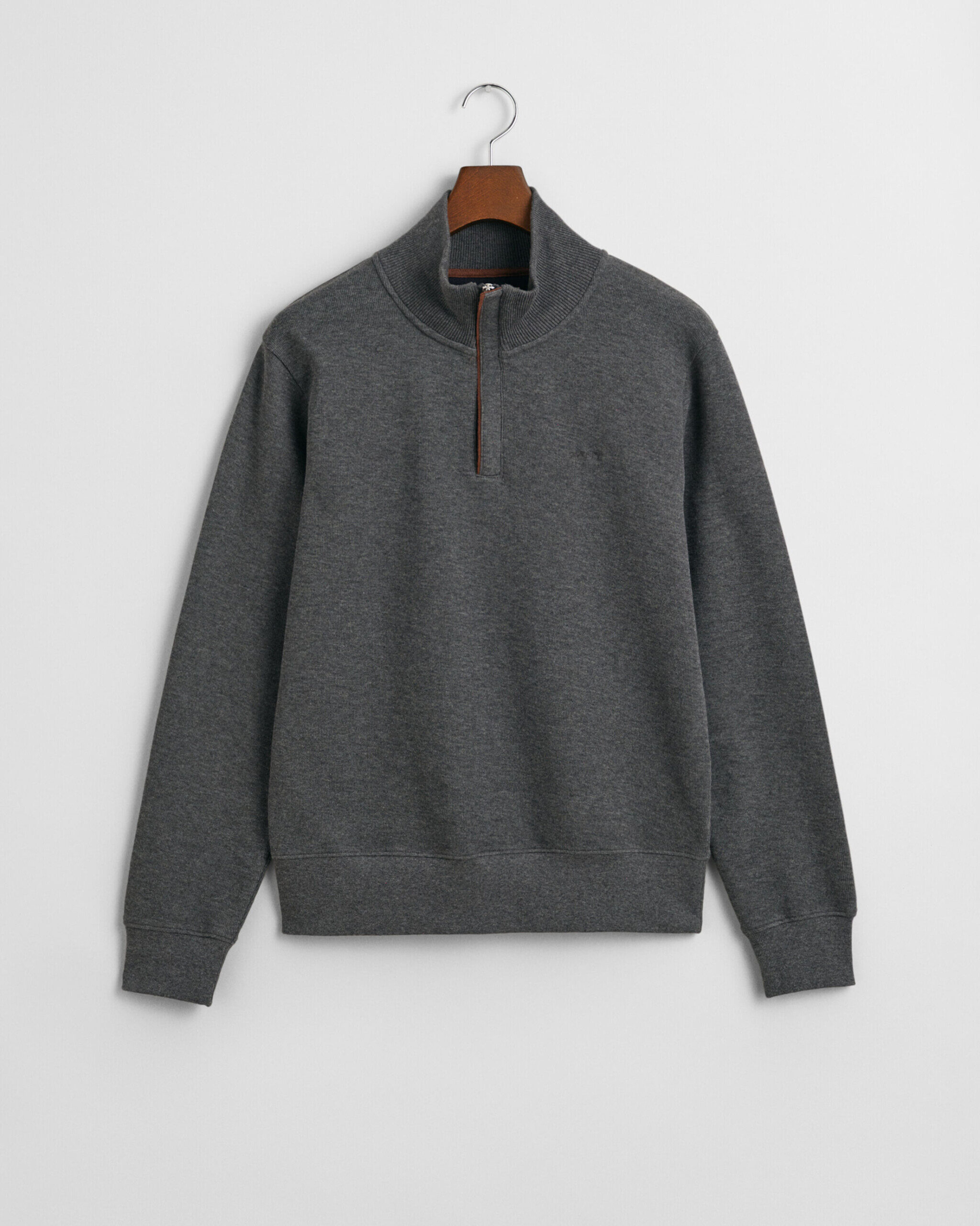 Sacker Rib Half-Zip Sweatshirt – Antracit melange