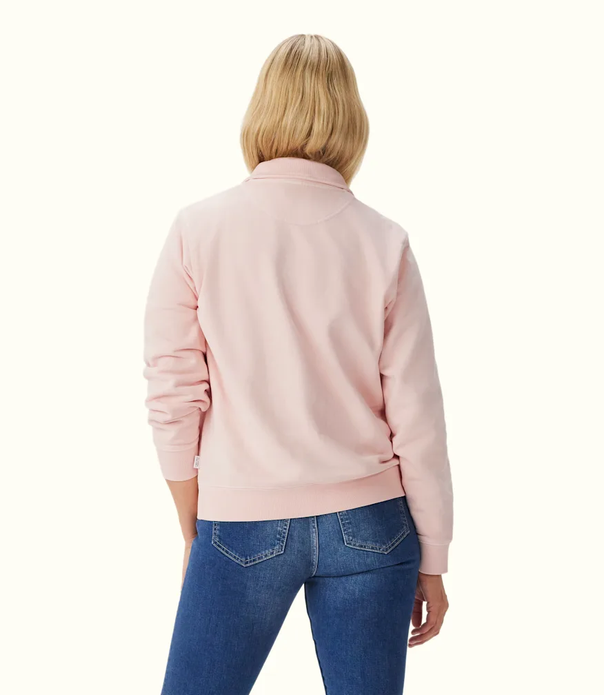 Trickett 1/4 zip – Rose smoke